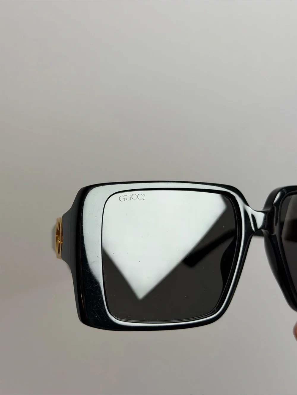 Gucci GG1692S Interlocking GG Logo Black Sunglasses